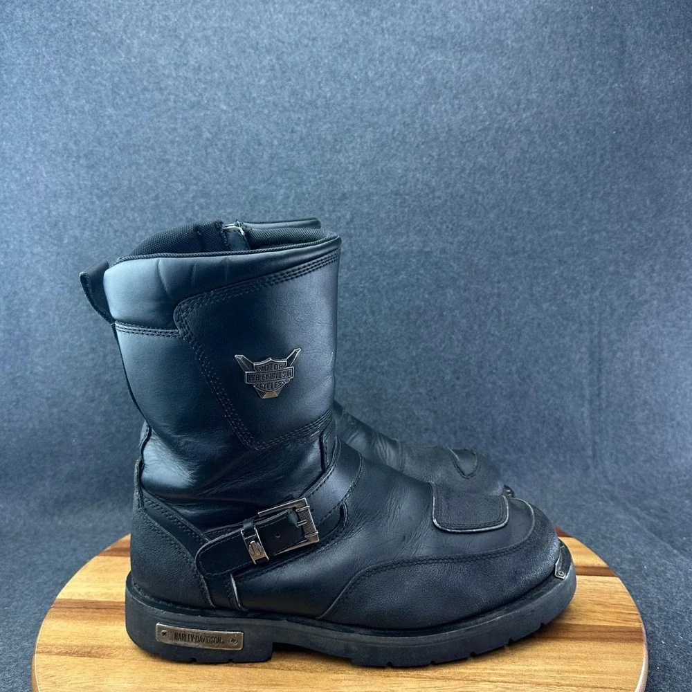 Harley-Davidson Men's 13 Shift Engineer Zip Black 9-Inch Motorcycle Boots D95115
